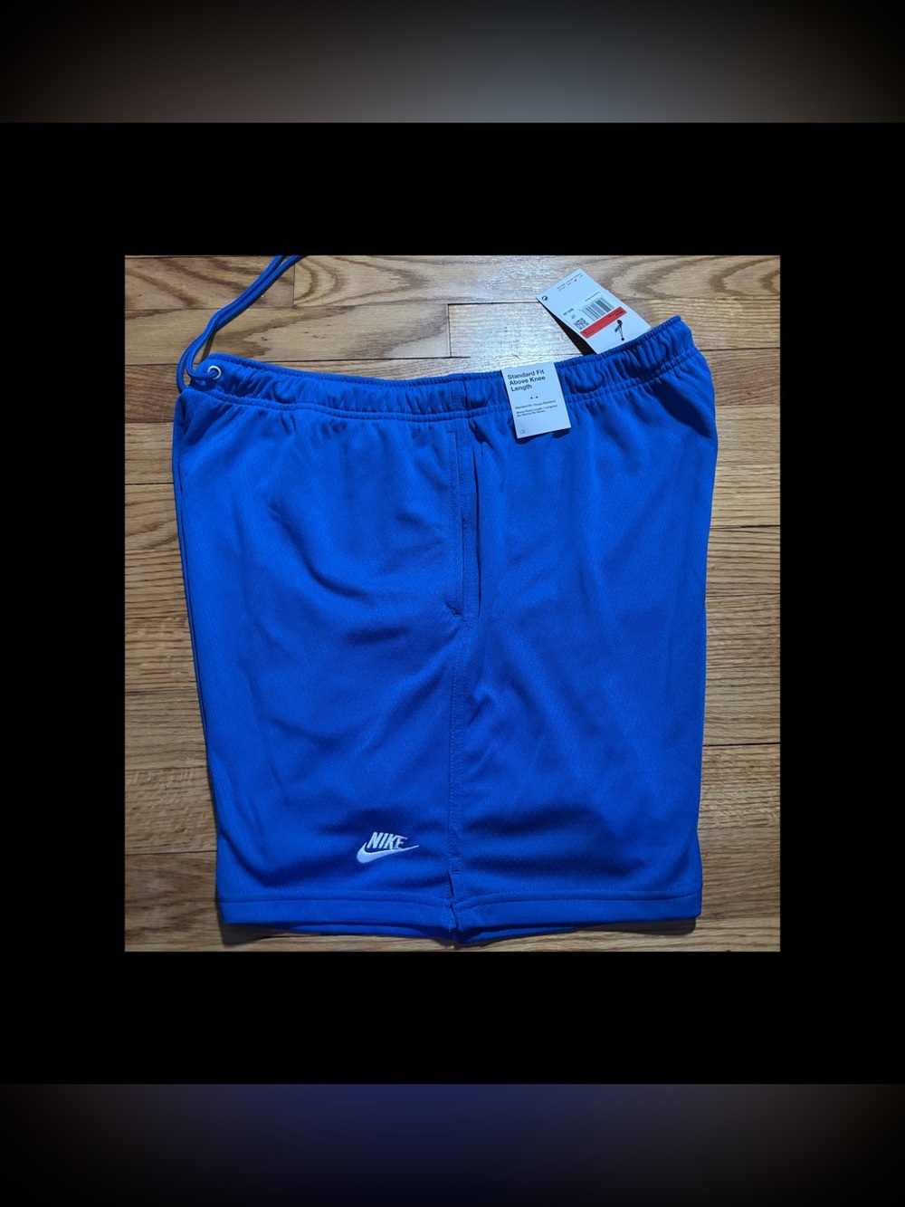Nike Club Mesh Flow Standard Fit Above Knee Length Shorts Men’s sz L Blue NEW!!